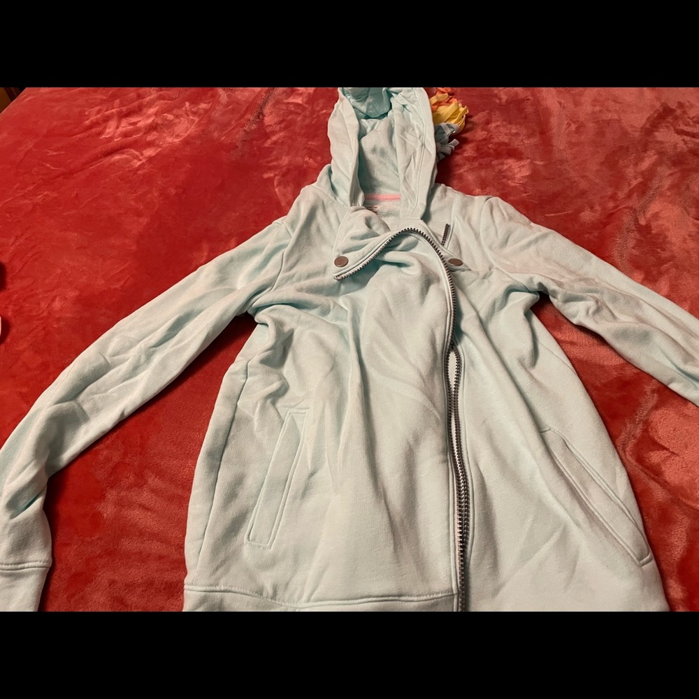Teal Cat and Jack coat size XL (14/16)